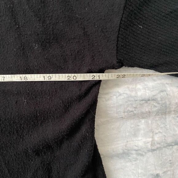 Time & Tru women S scoopneck batwing loose fit longsleeve sweater black - Picture 11 of 12